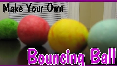 HOW TO MAKE A BOUNCY BALL Easy Kids Science Experiments