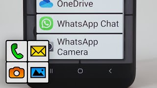 How to assign a specific Whatsapp contact to one of the home screen buttons in BIG Launcher screenshot 5