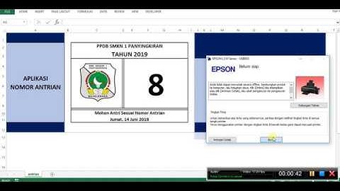 Muchamad Eki S.A. - Aplikasi Nomor Antrian - Excel VBA ver1.0