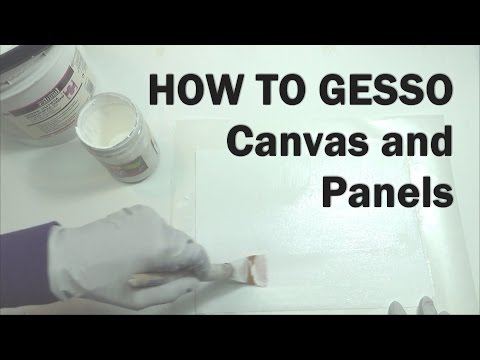 How To Gesso A Canvas For Oil Painting 