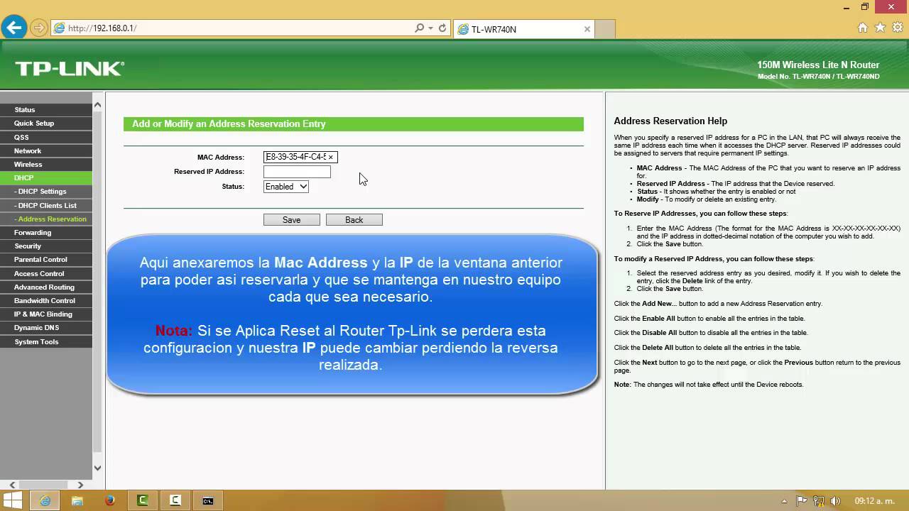 Direccion ip tp link tlwr840n Direccion ip tp link tlwr840n