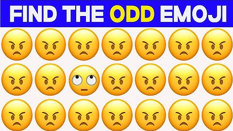 Spot The Hard Levels ODD Emoji Challenge Brain Test iq Level #quiz #emoji #quiztime #quizmaster9