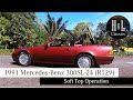 1991 Mercedes-Benz 300SL-24 (R129) Soft Top Operation