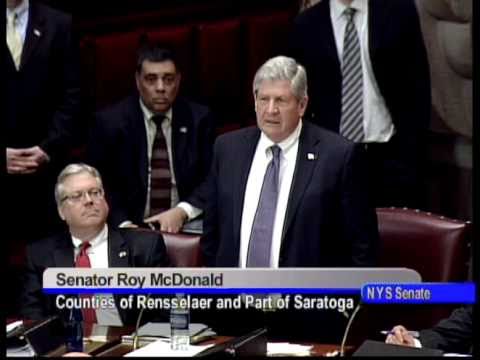 Senator Roy McDonald session comments on SUNY Empire State College resolution - 03/15/11