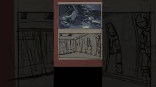 Sketch process - Sci-fi interiors