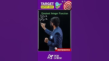 Target EAPCET 2025 Exam | Greatest Integer #functions #maths #previousyearquestions | #aceonline
