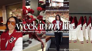 weekly vlog | productive week in chicago, influencer events, baking class, basketball game, concert