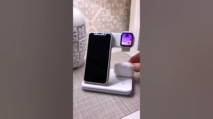 3-in-1 Wireless Charger For iPhone, iWatch & Airpods 🤩#shorts #youtubeshorts