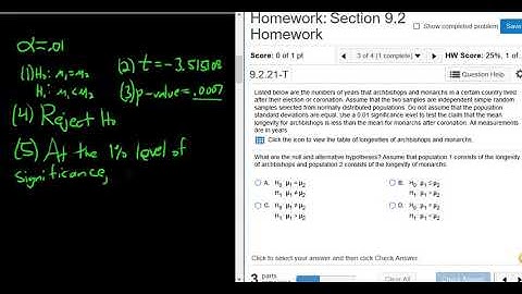 Hypothesis Test for Two Population Means with Data and StatCrunch