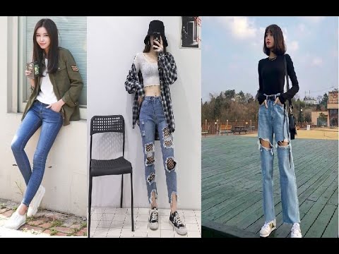 PANTALONES JEANS!!!! MODA COREANA 2023//2024!!! - YouTube