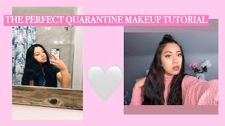 QUARANTINE MAKEUP TUTORIAL TRANSFORMATION because I'm bored asf #quarantine #boredathome #tiktok