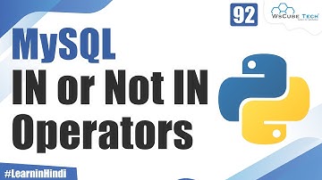 What are IN or NOT IN Operators Explained with Examples | Python Tutorial
