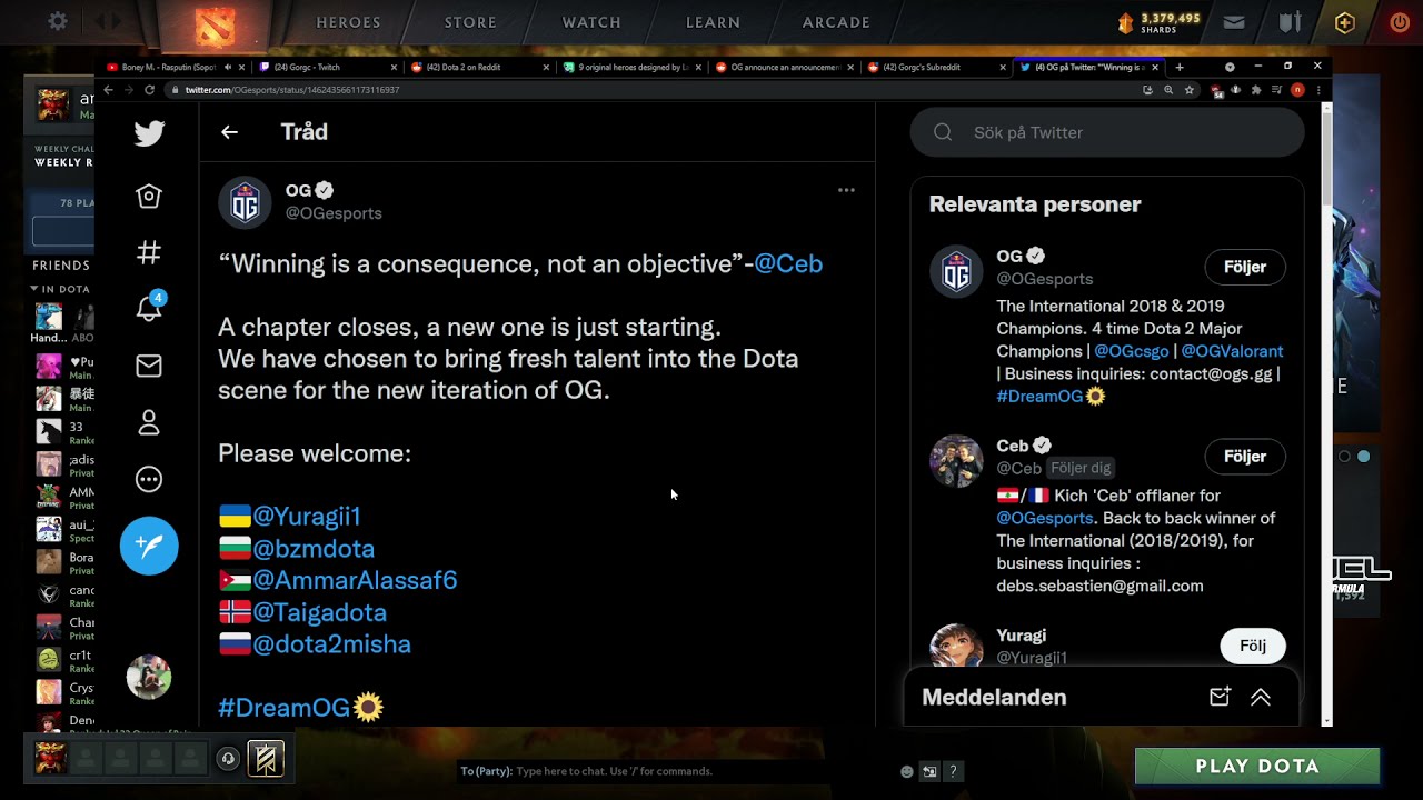 Gorgc on OG new roster "Who the F*CK"