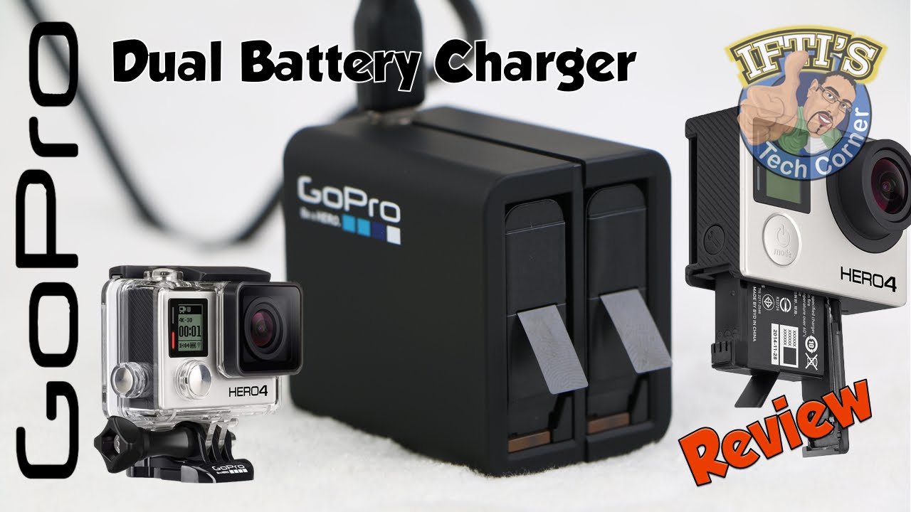 Gopro Dual Battery Charger For Hero 4 Black Silver Review Youtube