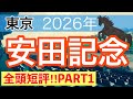 【安田記念2026】蓮の競馬予想(全頭短評PART1)〜日本ダービーは11人気バステール穴馬推奨