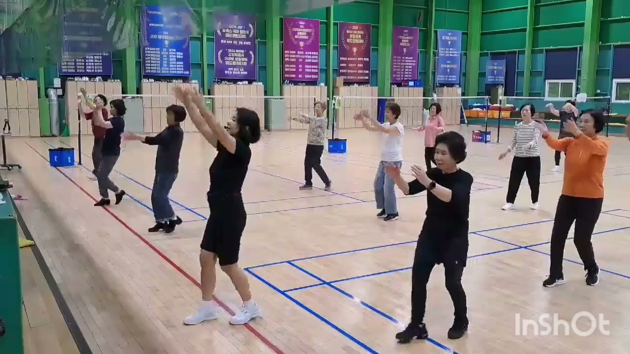 고양시체육회 실버체육교실 라인댄스 바다새 