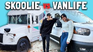 Why We Downsized To a Van After Living in a Bus (skoolie vs vanlife)