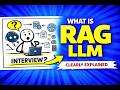 What is RAG in LLMs & GenAI? | RAG Interview Question Answered Clearly