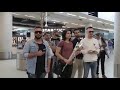 استقبال الفنان سيف نبيل في مطار هولندا 2018