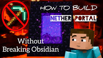 Build nether portal without diamond pickaxe | Speed Run tricks (TOP SECRET) | Minecraft