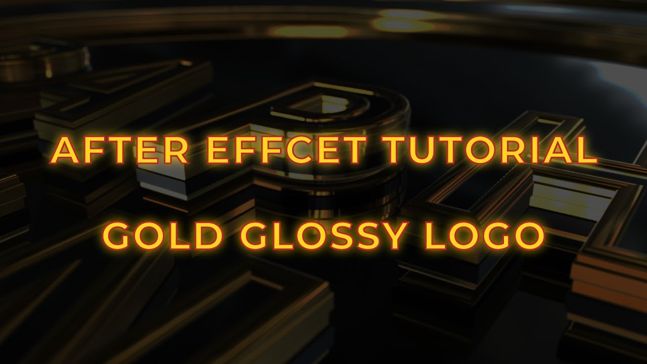 Gold Glossy Logo | After Effects Tutorial | Element 3D - YouTube