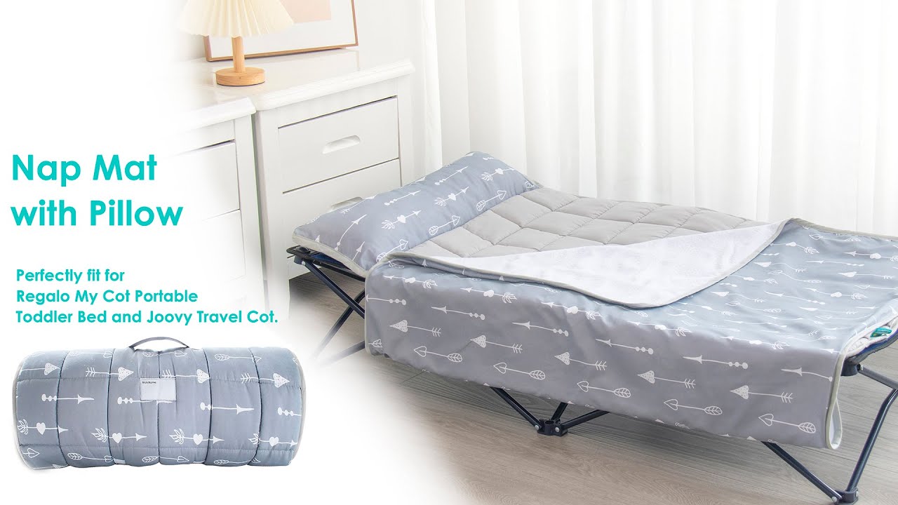 Biloban Nap Mat with Pillow and Blanket for Regalo My Cot Portable