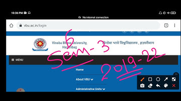 Vinoba Bhave University Semester-III Examination Form Date Extended | VBU  Sem-3 Exam Form 2021