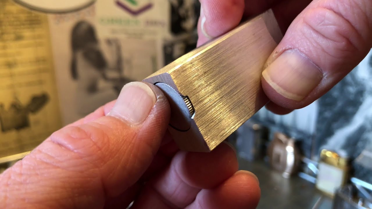 Unmarked Aluminum Block Lighter Homemade Garage Petrol