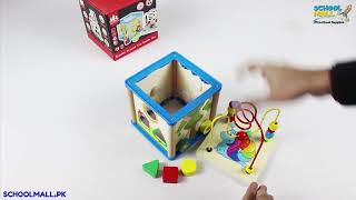 Wooden 5 in 1 Activity Wisdom Around Bead Box | Preschool Supplies | Educational toys