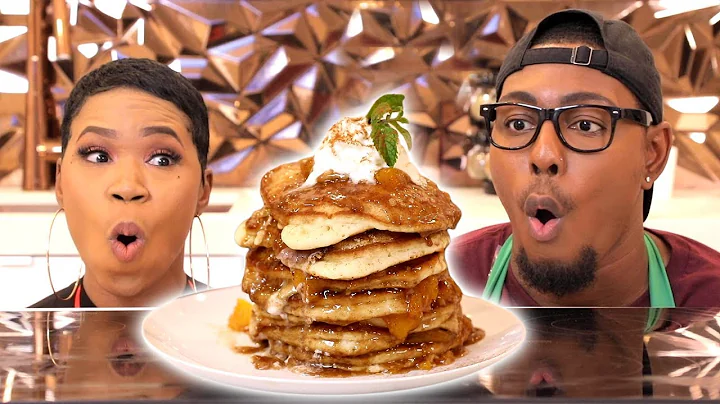 How to Make BOURBON PEACH COBBLER PANCAKES! | with...