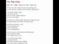 indigo blue「I&#39;m The One」ringtune