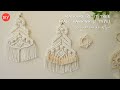 DIY TUTORIAL | MACRAME PETIT TREE WALL HANGING (2 TYPE) | 마크라메 미니 트리 월행잉 만들기