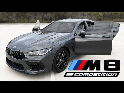 2023 BMW M8 Competition Gran Coupe Walkaround + Exhaust Sound Revs & Launch