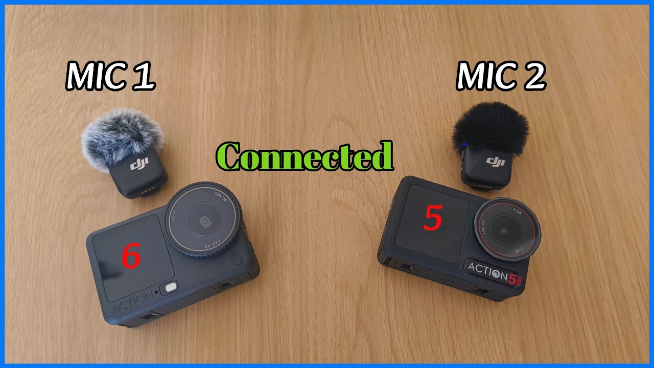 How to connect DJI Mic Mini to Action 5 Pro and Action 6 - YouTube
