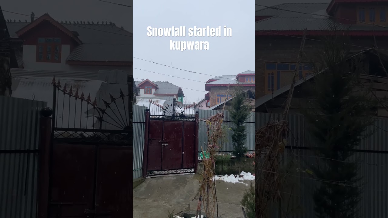 Snowfall started in kupwara now along with rain | update your areas
