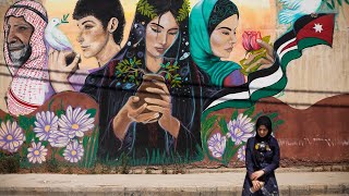 جدارية السلام - جرافيتي مجتمعي  Peace Graffiti by Laila Ajjawi