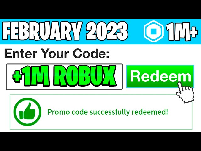 Roblox Redeem Code Free Robux in Roblox New Updated 2023. [version 8.72]