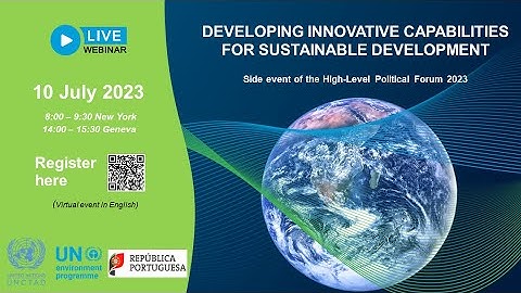 Side event of the HLPF 2023: Developing innovative capabilities for sustainable development