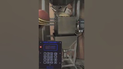 Popcorn Filling Machine -- Logical Machines S-4 weigh fill system demonstration: 2 lb popcorn
