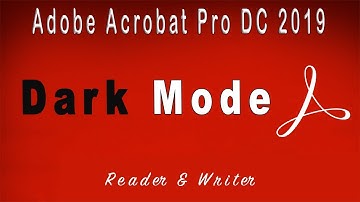 How to enable Dark Mode ( Dark Theme ) in Adobe acrobat Pro DC 2023  --  Adobe Reader black theme