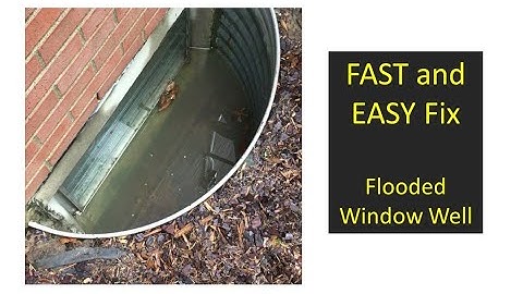 SUPER QUICK AND EASY FIX Leaking Window Well Full of Water