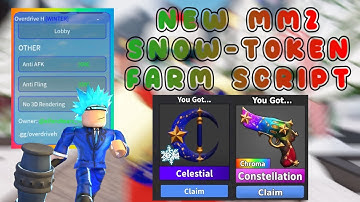 [🎄CHRISTMAS] BEST MM2 SNOWTOKEN FARM SCRIPT PASTEBIN KEYLESS | EASY CELESTIAL | MURDER MYSTERY 2