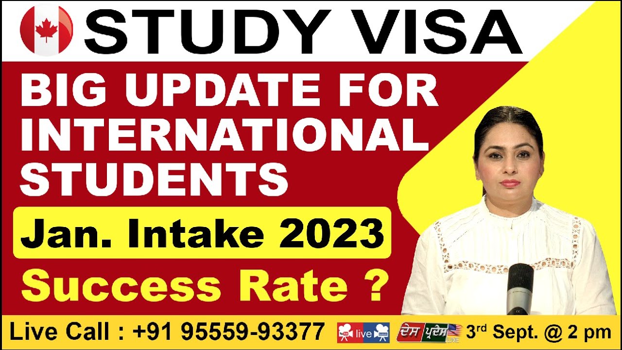 CANADA STUDY VISA | BIG UPDATE FOR INTERNATIONAL STUDENTS | Jan. Intake ...