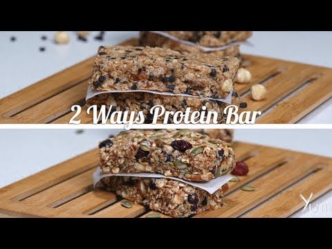 2 ways protein bar | Peanut Butter Bars | Fruit Granola Bars