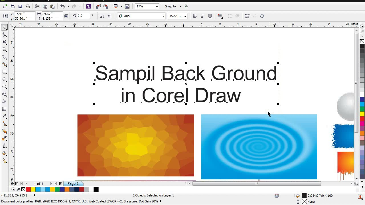 How to Make Texture Background in Corel Draw | Eagle Graphics - YouTube