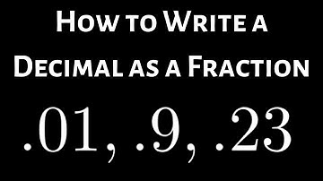 How to Write a Decimal as a Fraction | #shorts