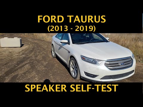 Ford Taurus – HOW TO RUN A SPEAKER SELF TEST / DIAGNOSTICS (2013 – 2019)