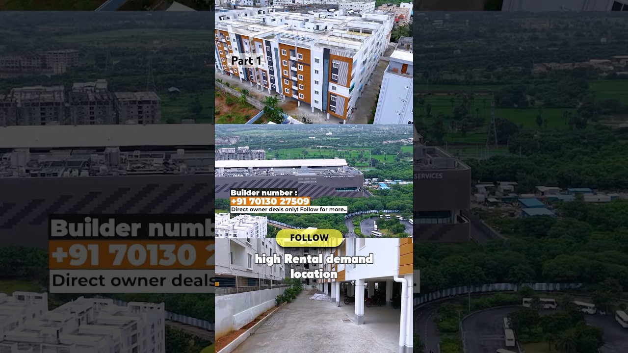 2&3BHK flats for sale at TCS Adibatla, ready to occupy just 2Minutes walk to TCS Main Gate 