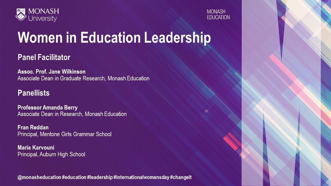 2019 International Women's Day - Women in Education Leadership Panel