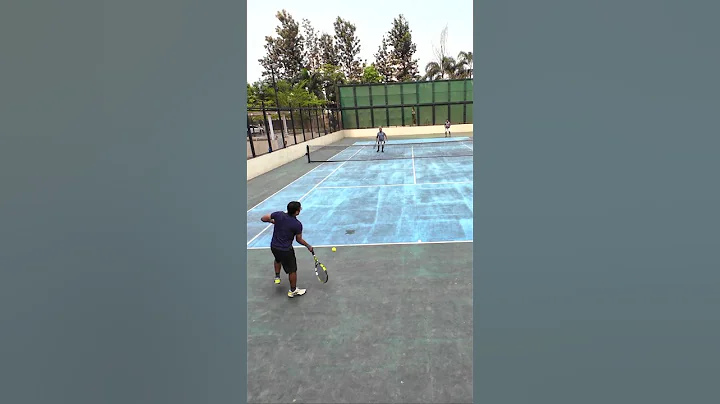 A perfect overhead, leaving no room for return #SmashWinner #OutOfReach #OverheadShot #TennisPower